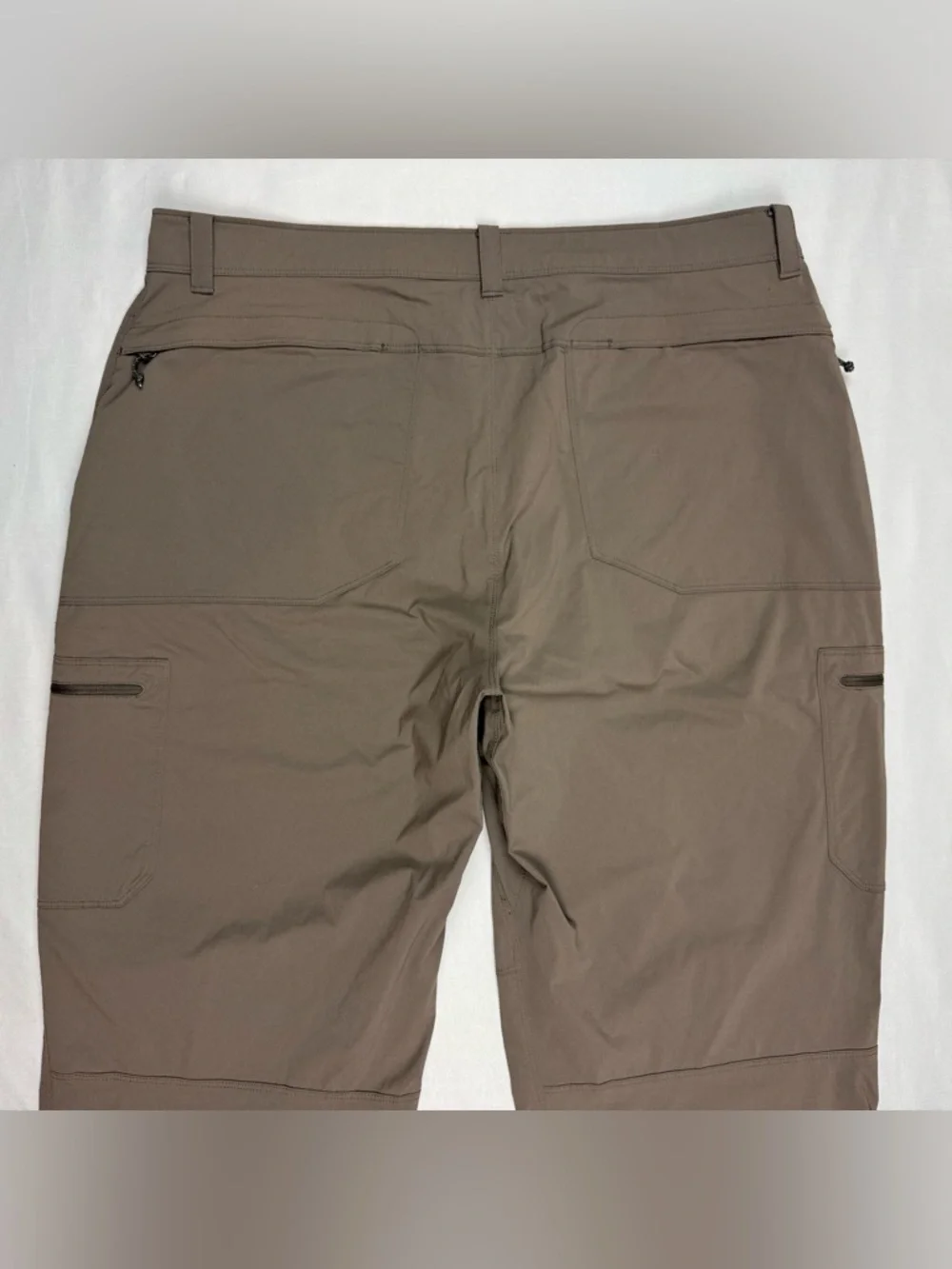 LL Bean Mens Cresta Hiking Pants 38 x 30 Standard Fit Dark Cinder Nylon B2